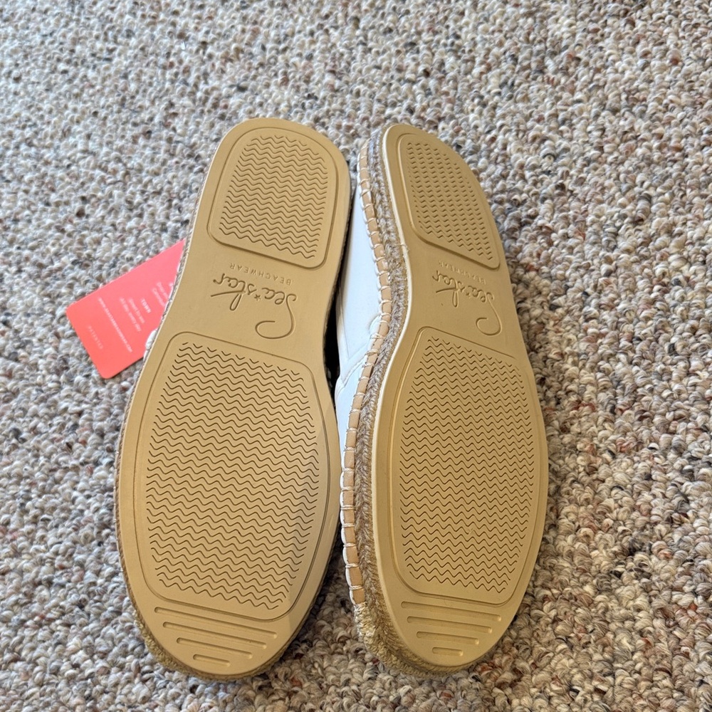 Sea Star Beachwear Women's White Espadrilles - Picture 3 of 4